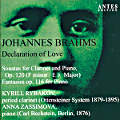 Johannes Brahms Declaration of Love / Antes