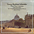 Georg Abraham Schneider, Three Flute Concertos