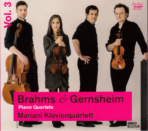 Brahms & Gernsheim, Piano Quartets Vol. 3